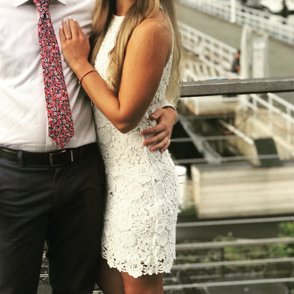 White lace lulus dress